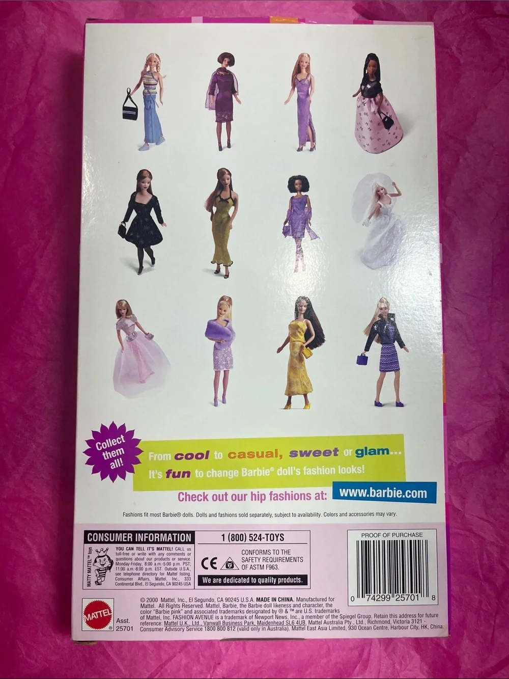 2000 Barbie Fashion Avenue “Violin Serenade” Metro Style NRFB